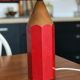 Vintage pencil lamp
