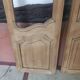 Pair of solid oak doors with a sanded finish.