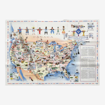 Carte USA exposition universelle de 1958