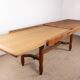 Large extendable dining table, 320 cm, in oak, Guillerme and Chambron.
