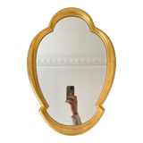 Miroir bois doré 1950 Hollywood Regency