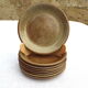 8 stoneware dessert plates