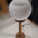 Opaline globe lamp