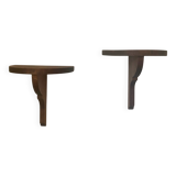 Half-moon wall shelves