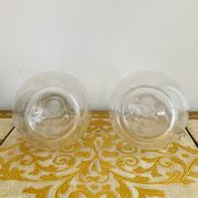 Wine pitchers or carafes in glass from the 19th century.