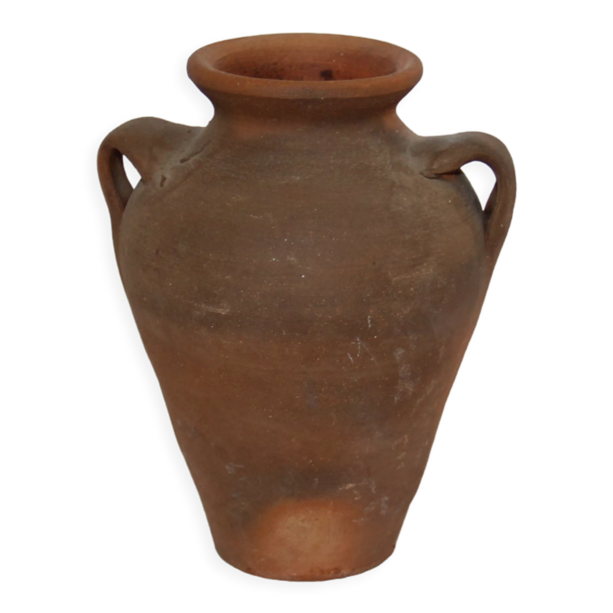Old little terracotta jar