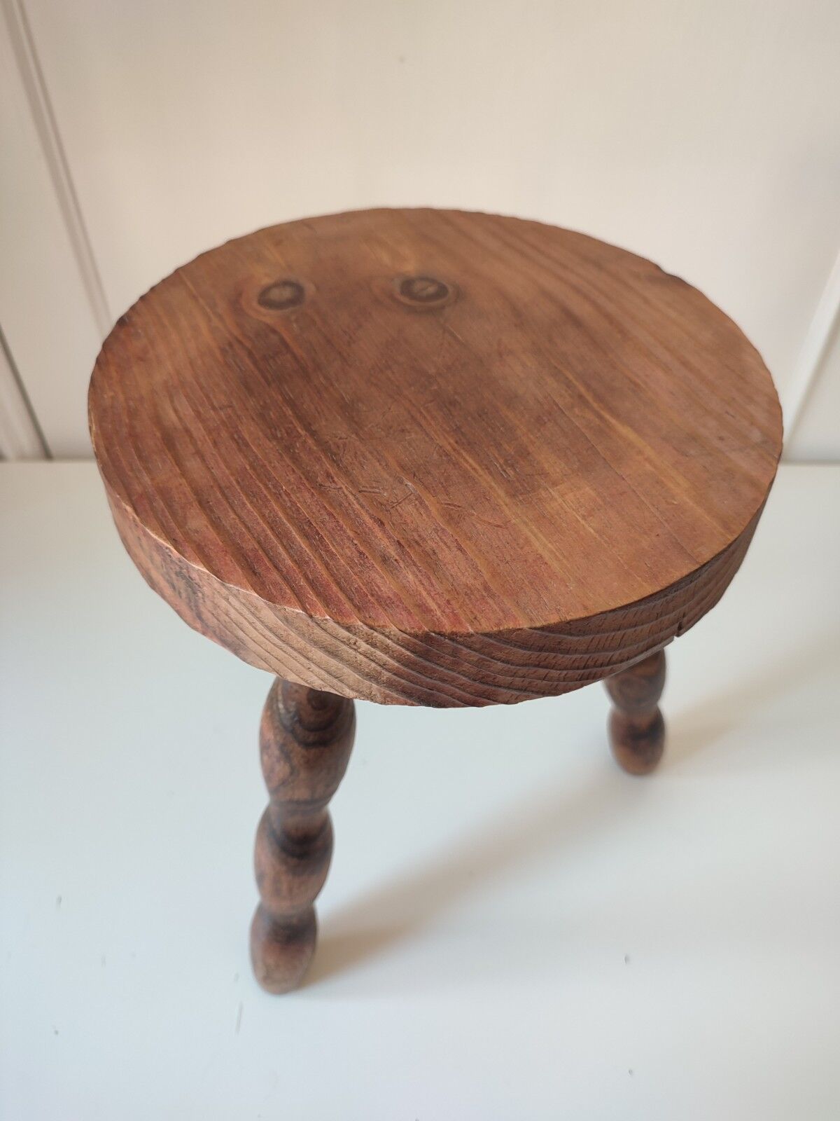 Wood tripod stool