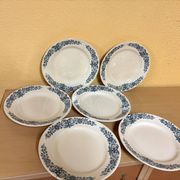 Longchamp Terre De Fer Alesia - 6 flat plates in antique earthenware