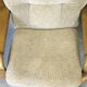 Fauteuil vintage en bois et laine