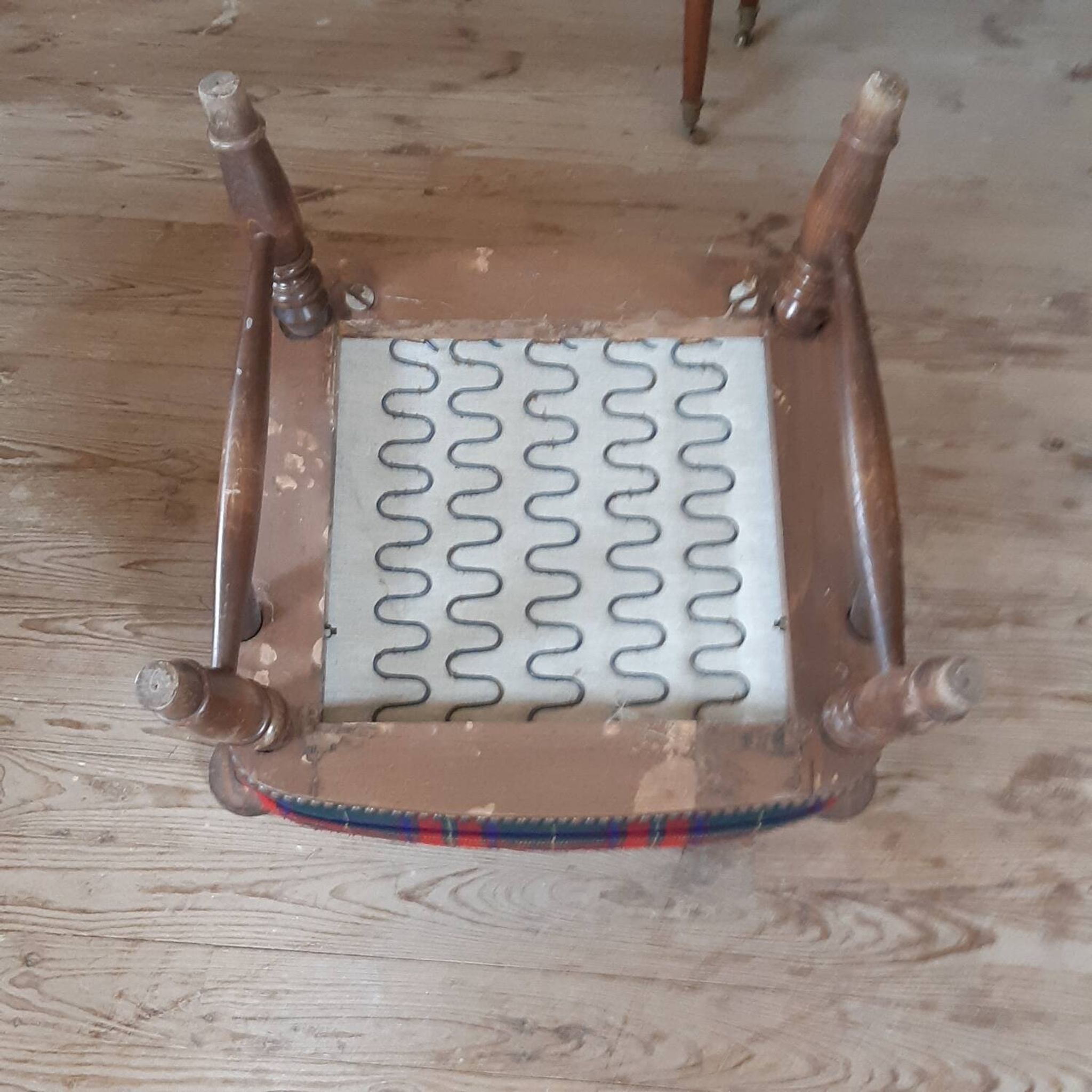 Fauteuil en tartan