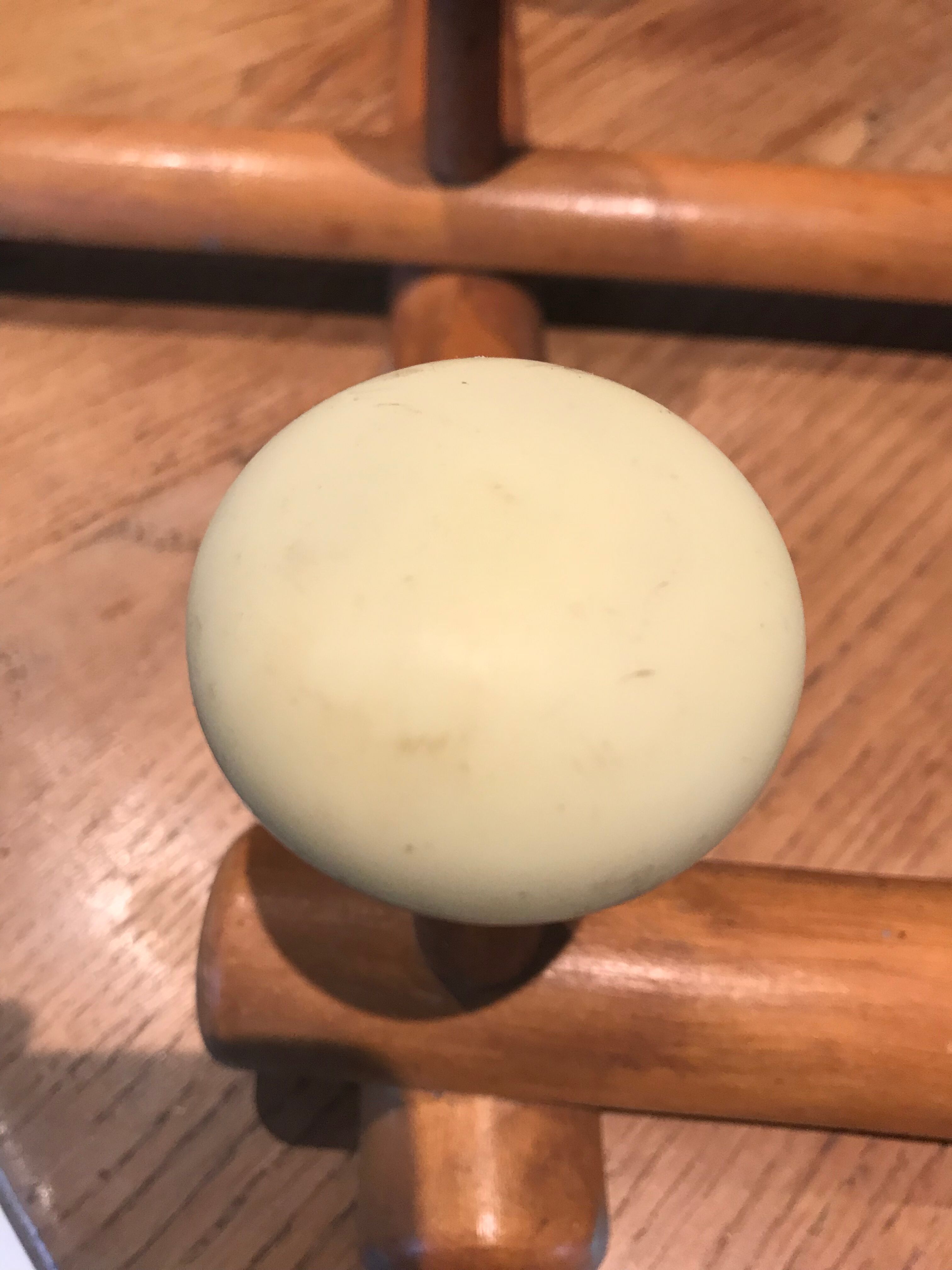 Colorful vintage wooden hanger