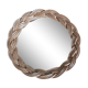 Round rattan wicker mirror 18cm
