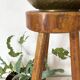 Tabouret de ferme tripode , porte plante