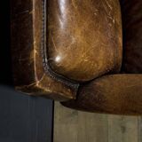 Vintage sheep leather clubchair