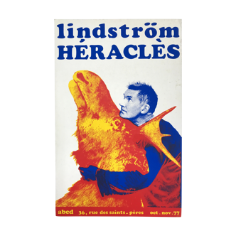 Affiche sérigraphiée originale de Bengt Lindström galerie abcd, 1977