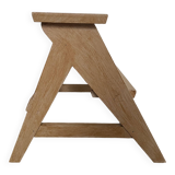 Weathered wooden step stool