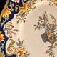 Decorative earthenware plate from Rouen 20th century