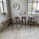 Set of 4 high bistro stools Baumann