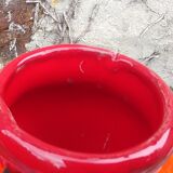 Glazed ceramic vase vintage 60s ceramics of gévaudan