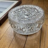 Round wall light ceiling fixture transparent glass vintage antique lamp