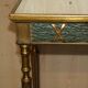 Italian vintage console with a glass mirror top.