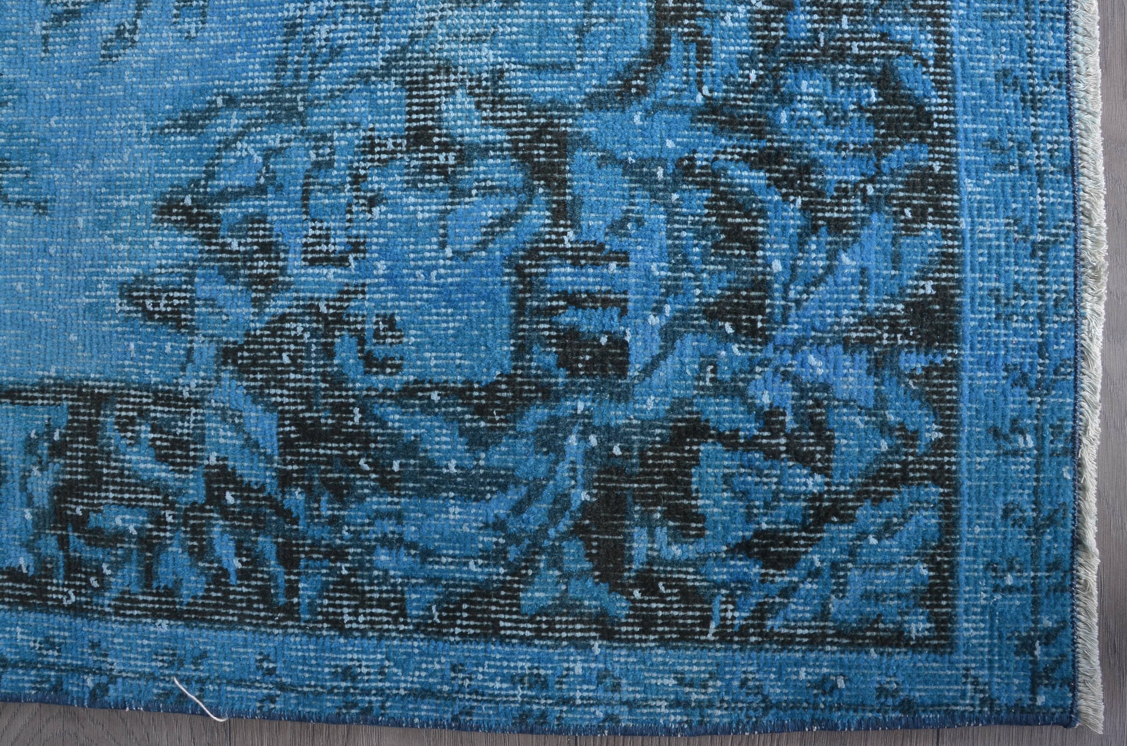 Blue Vintage Anatolian Floral Rug sku 2350