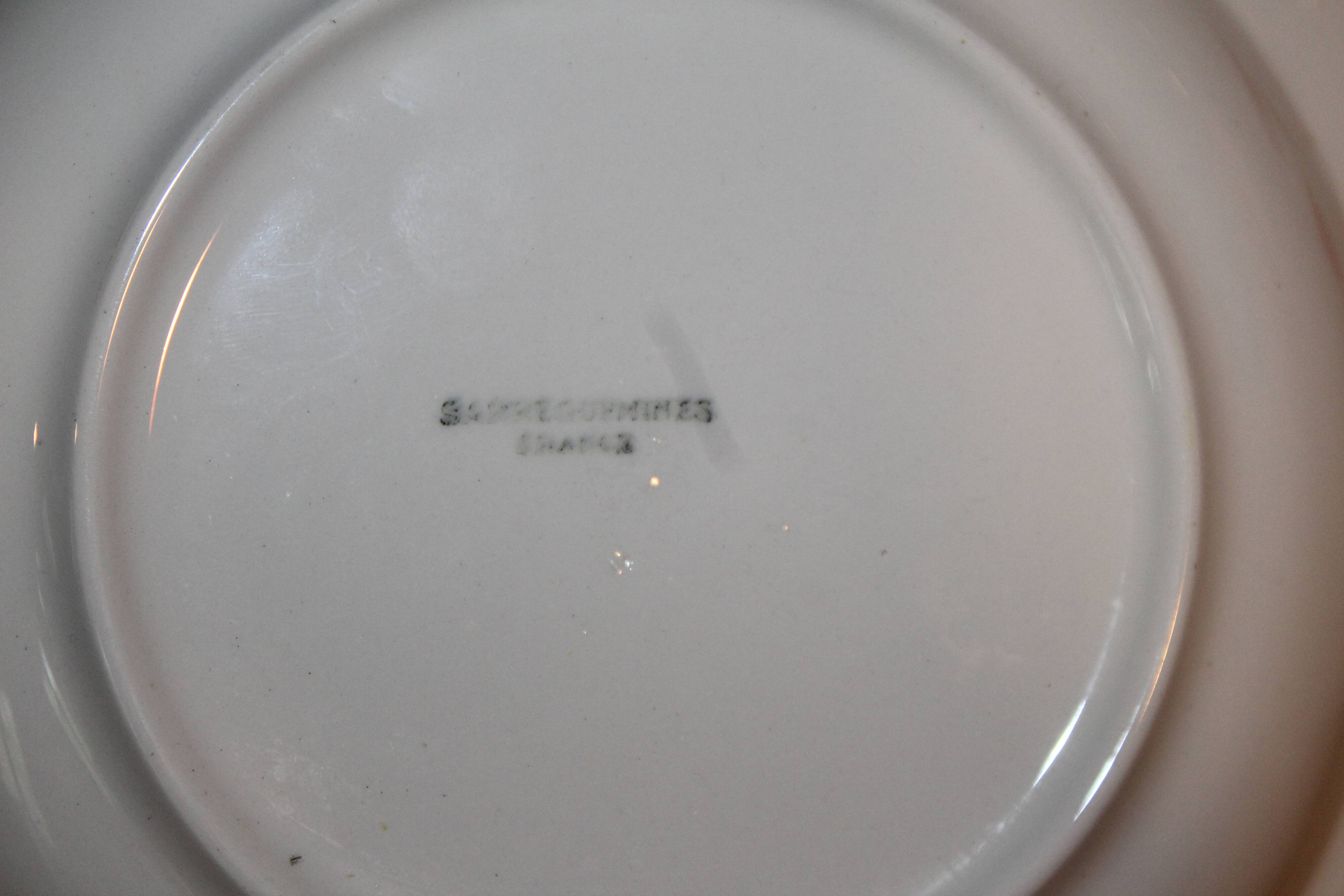 Deep plate in Sarreguemines earthenware