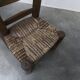 Brutalist children's chair by Charles Doudouyt 1960 oak and wicker