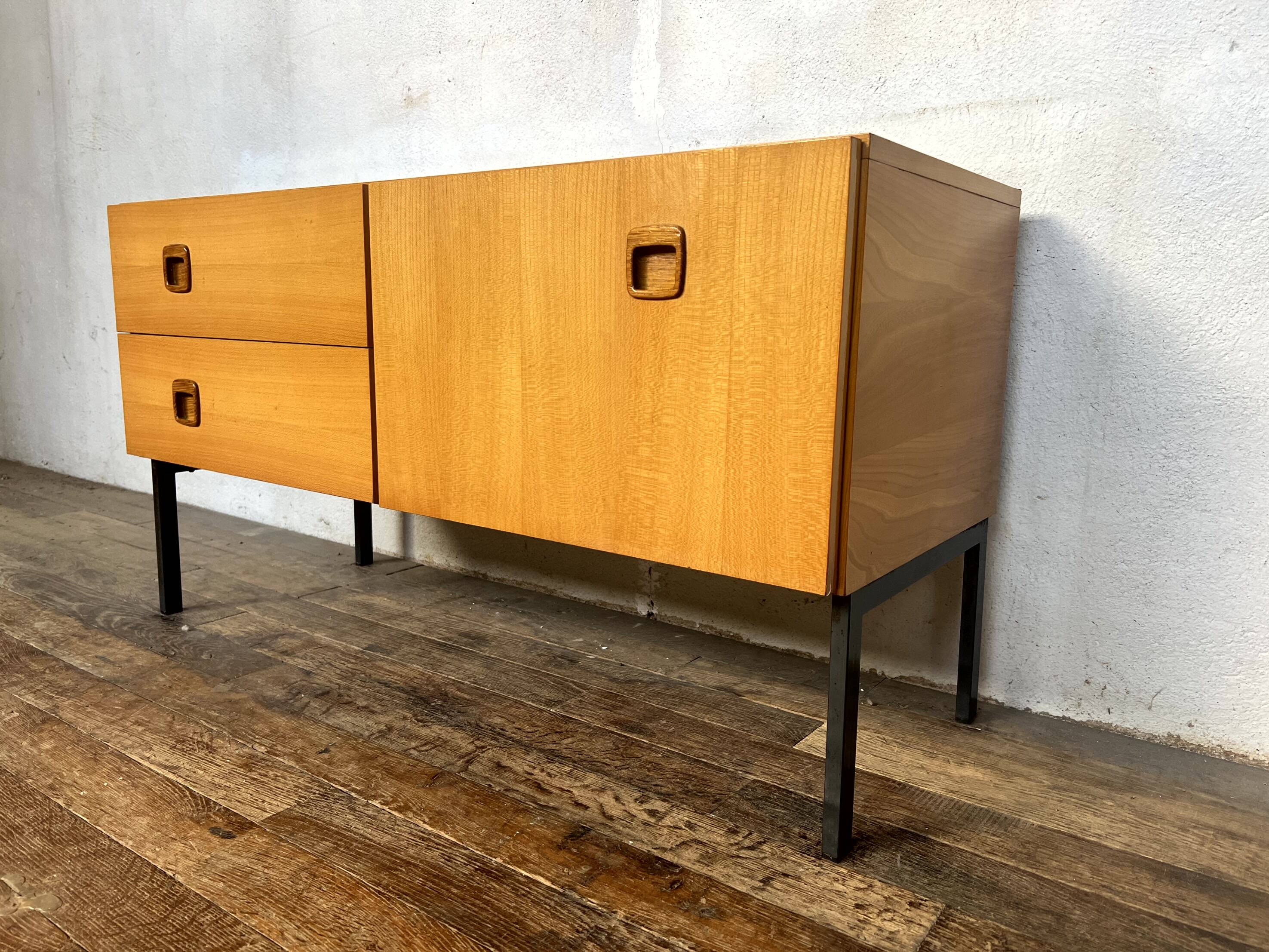 Meuble tv petite enfilade vintage scandinave 1950 1960