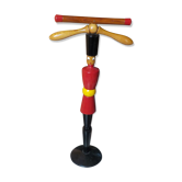 Valet de chambre soldat multicolore en bois
