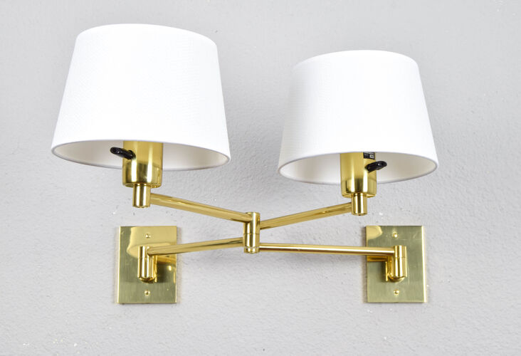 Two sconces by George W Hansen for Metalarte
