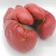 Pair of leather child boxing gloves