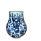 Rare vase in blue and white porcelain – handles sculpted as rabbit heads.