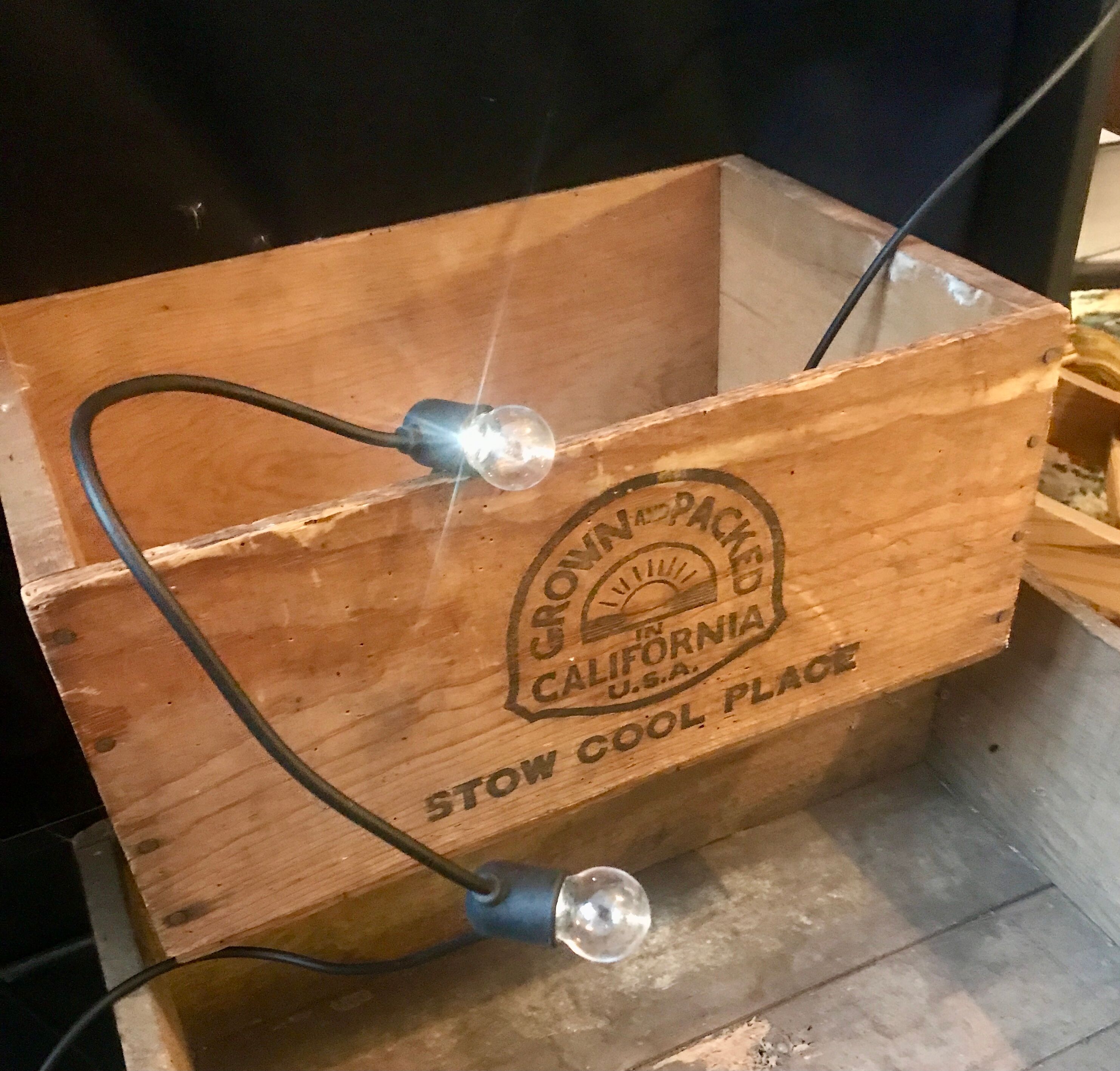 Old wood box California Santa Clara