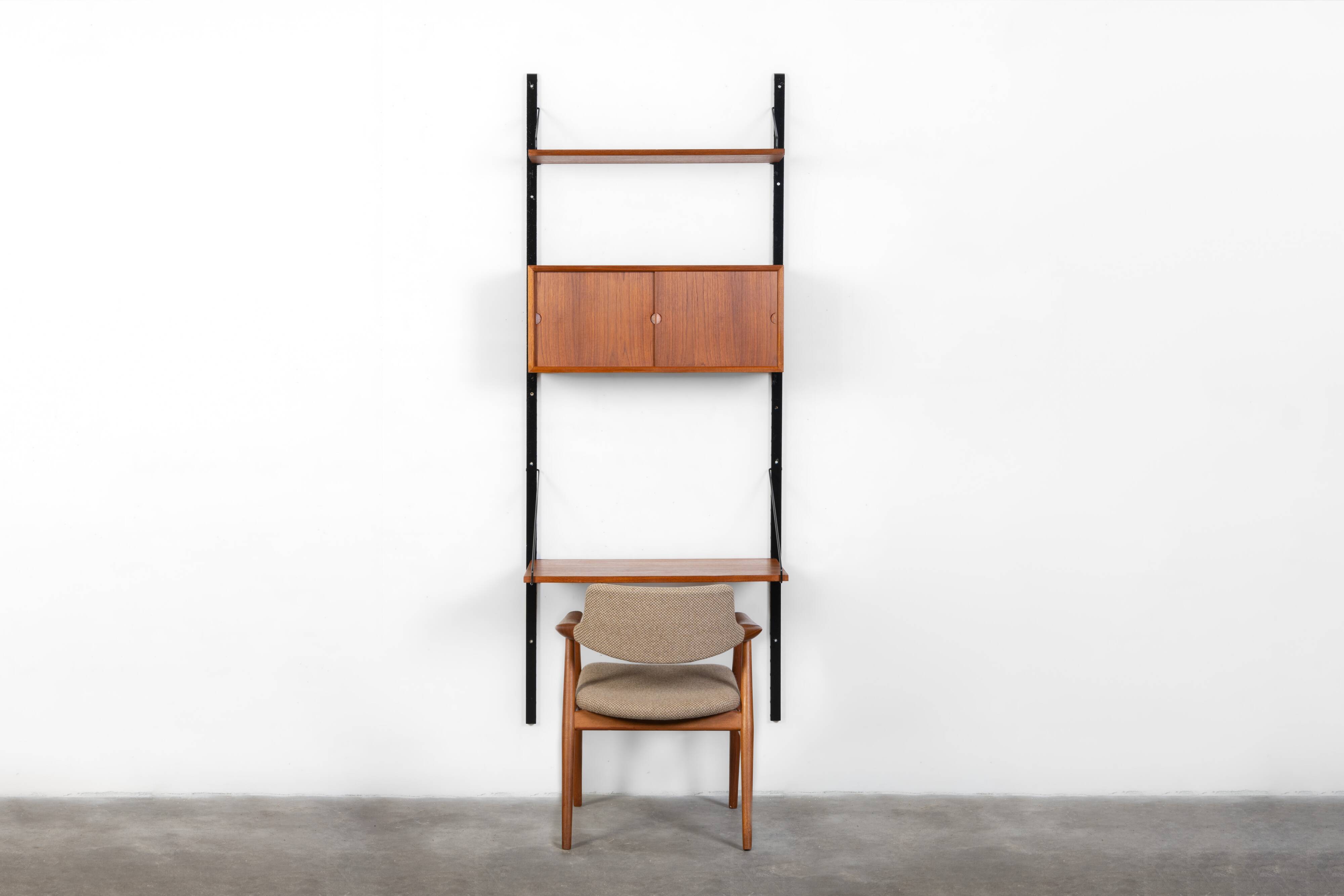 Wall unit + desk by Poul Cadovius for Royal System, Denmark