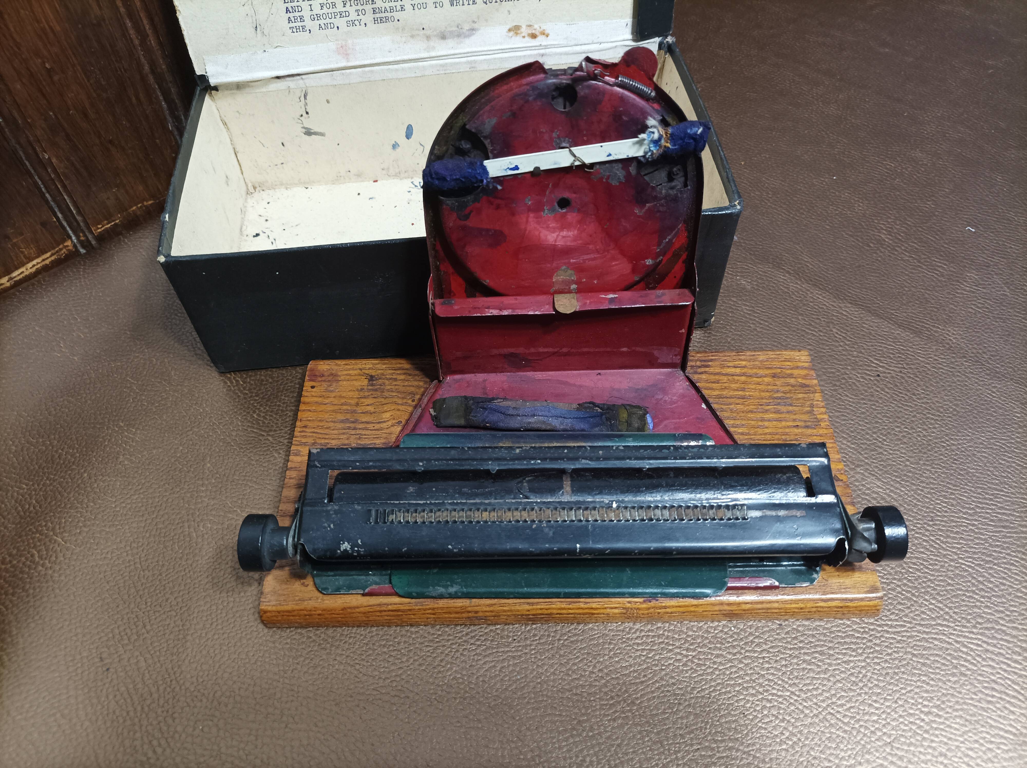 Machine à écrire Jouet Simplex – Modèle A, Début 1900, Tôle, États-Unis