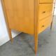 Mid-Century hoge gebogen ladekast met 6 lades