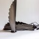 Paire de lampes en acier brossé⎮Années 60,70
