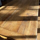 Solid oak farm table for 6 - 8 people