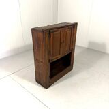 Small antique rustic wardrobe, circa 1880