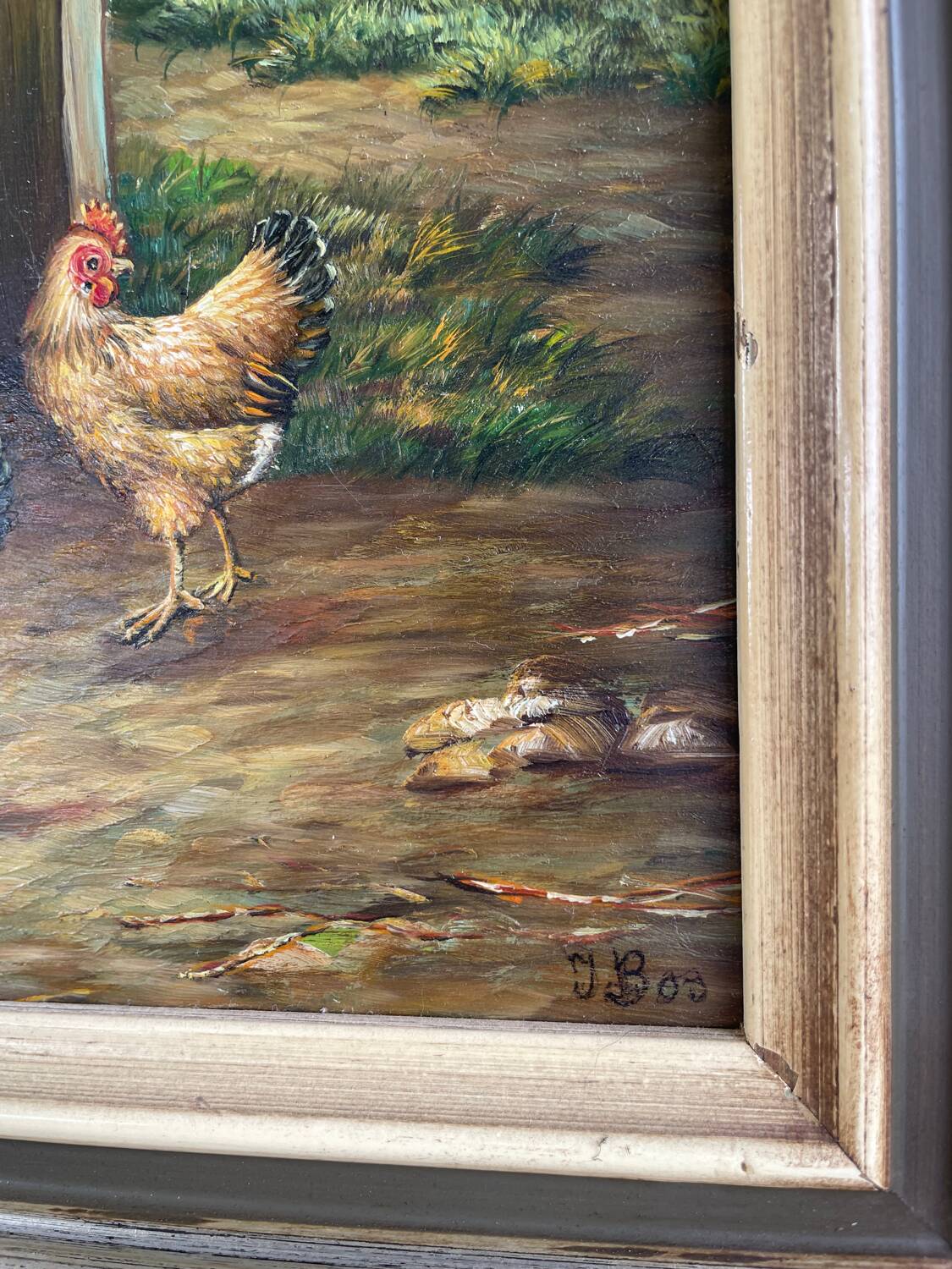 Painting by J Bos