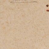 Watercolor on paper, portrait of a young girl, signed Alessandro Rontini, Florence (1854-1933)