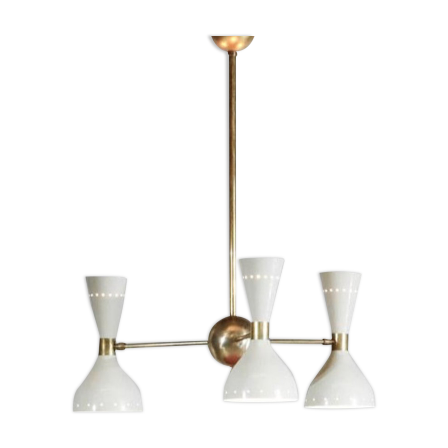 Moonlight Chandelier White 3 Arms