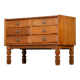Brutalist Drawer Chest in Oak by Henning Kjærnulf, 1970s