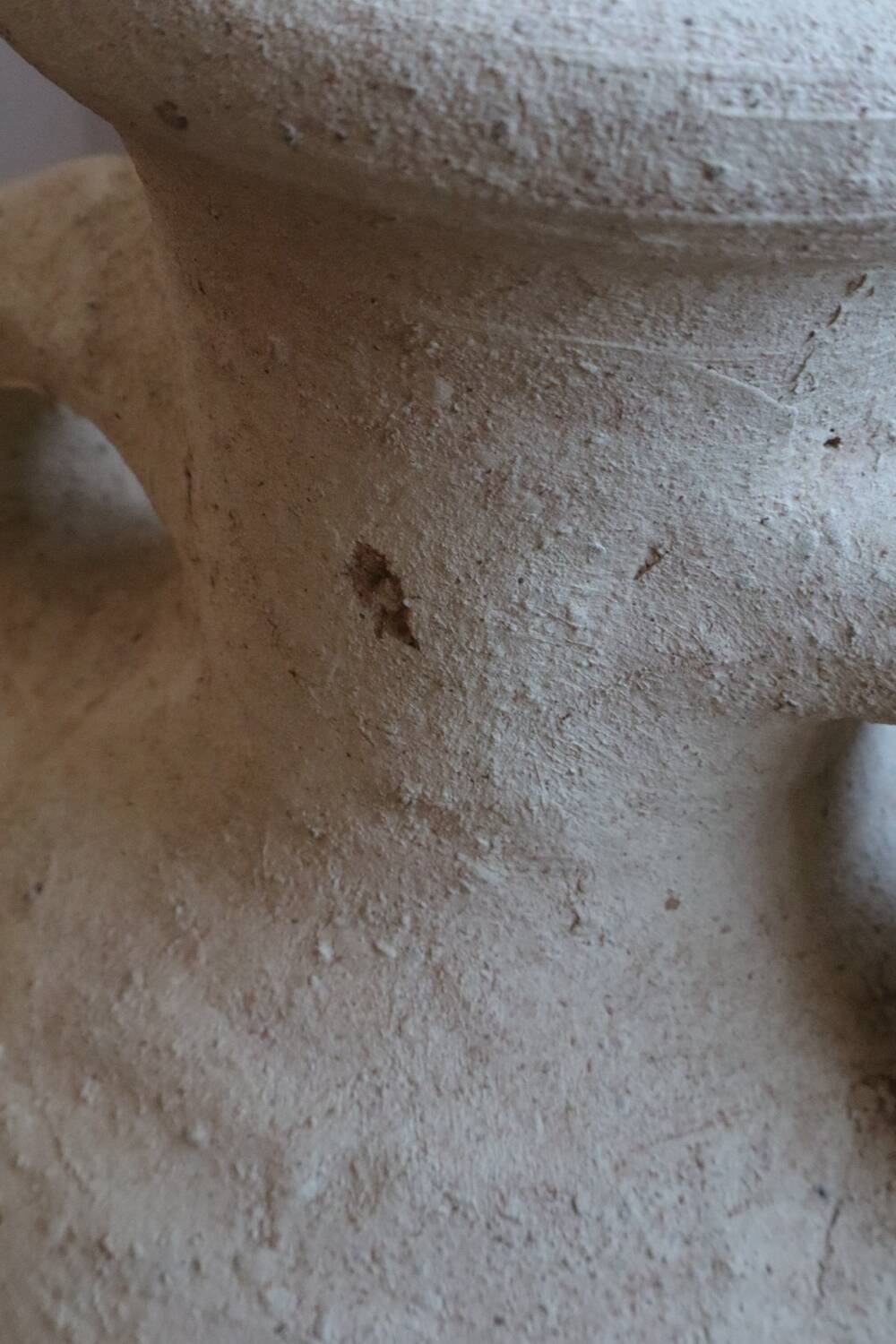 Raw wabi-sabi tamegroute amphora vase