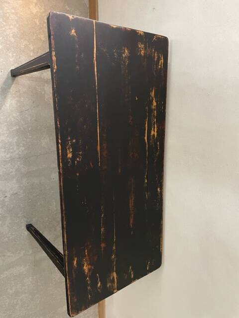 Black patinated table