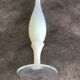 Vase soliflore vintage tulip glass opaline shades and white reflections