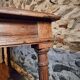 French 19th-century oak draper's table – Antique kitchen island console