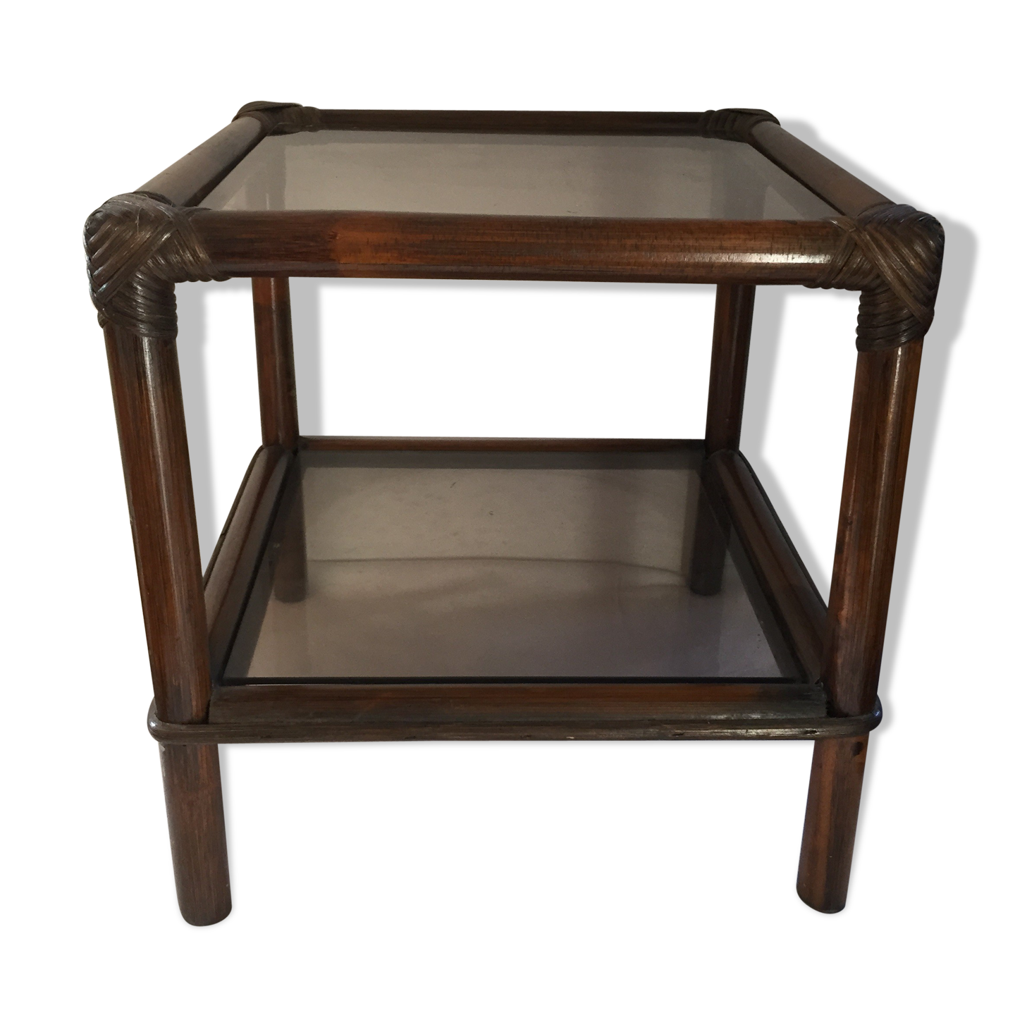 Coffee table piece of rattan sofa