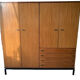 Marcel Gascoin vintage teak storage cabinet Alvéole edition, Circa 1950.
